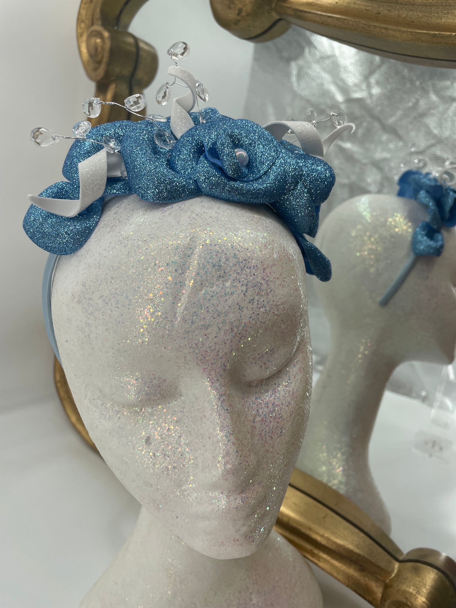 Light Blue Fascinator